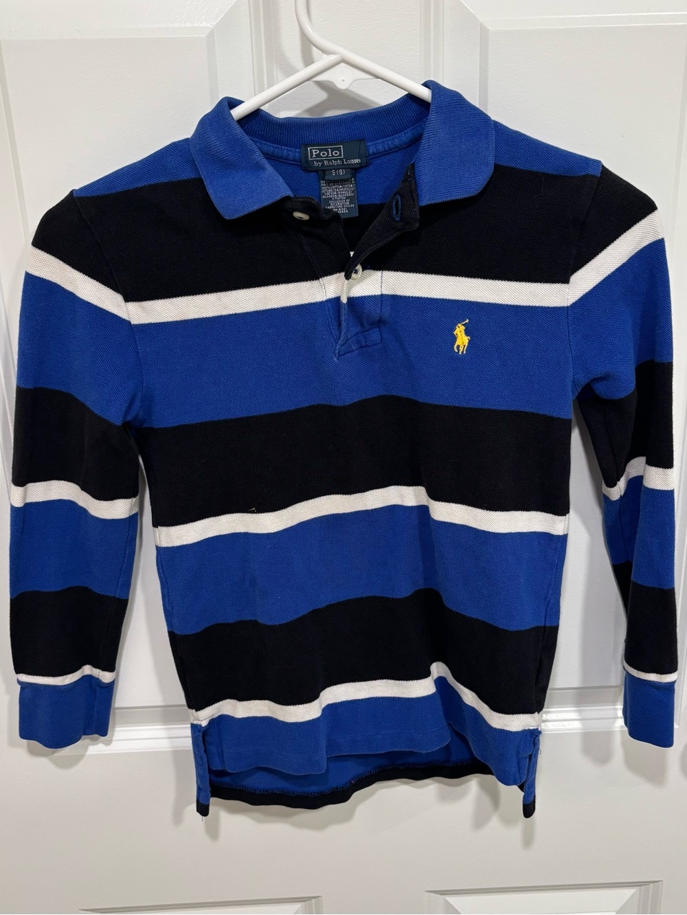 Polo Ralph Lauren Long Sleeve Polo Shirt Striped Boys U.S. Small